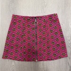 Zara pink retro mini skirt